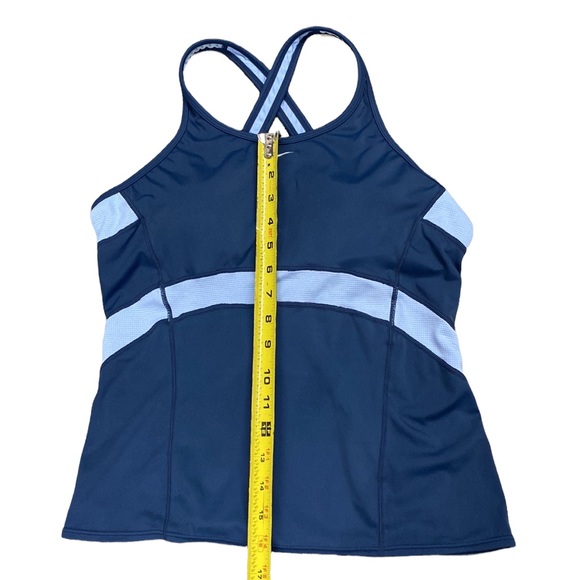 NIKE Women’s 2 Two Piece Tankini Set, Two Tone Blue - Picture 6 of 12